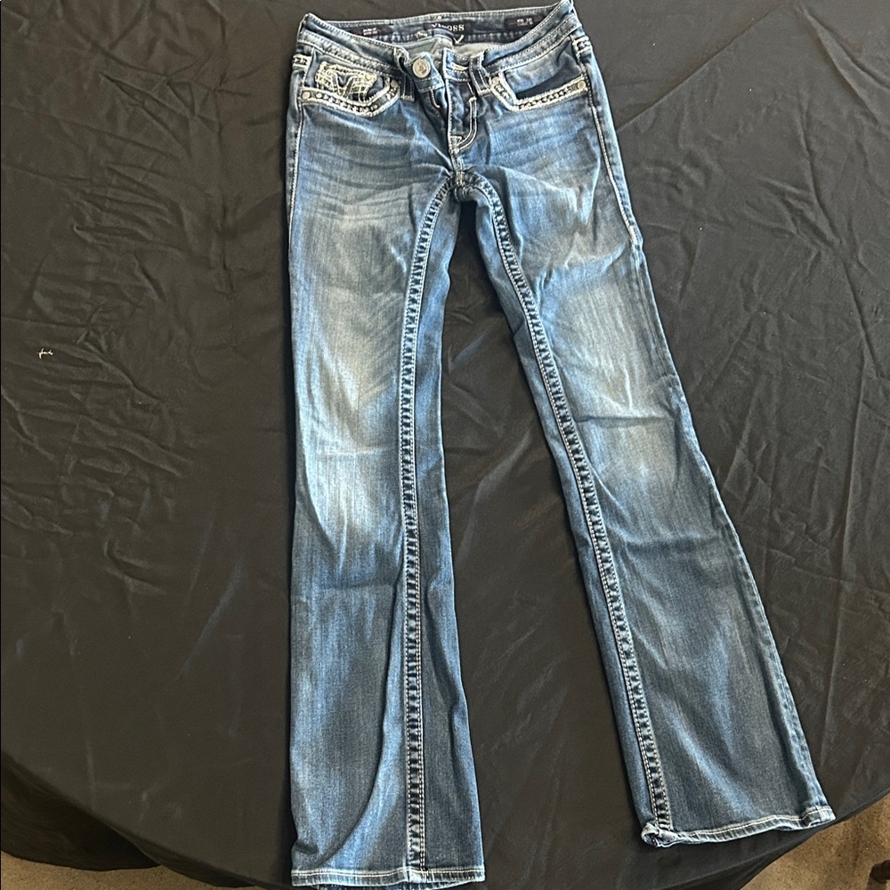 Vigoss Women's Classic Blue Straight Leg Jeans